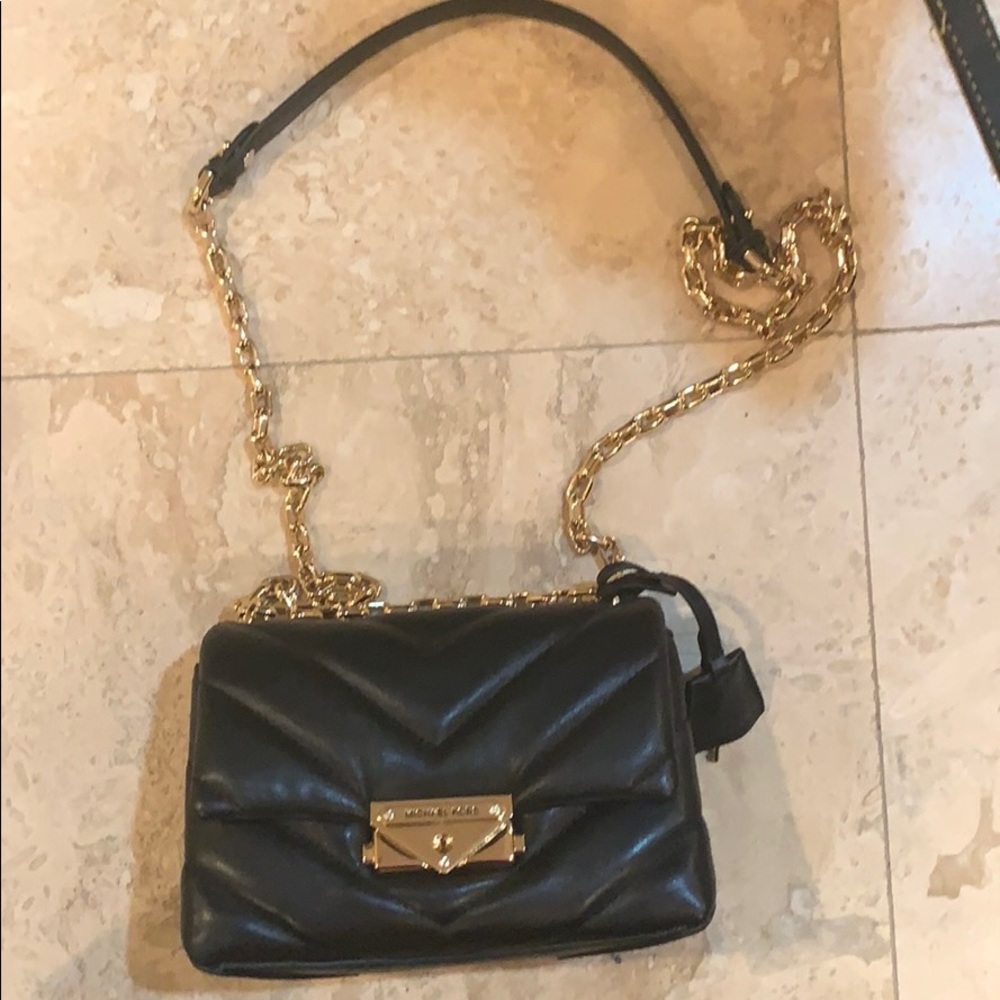 Michael kors quilted leather shoulder bag
